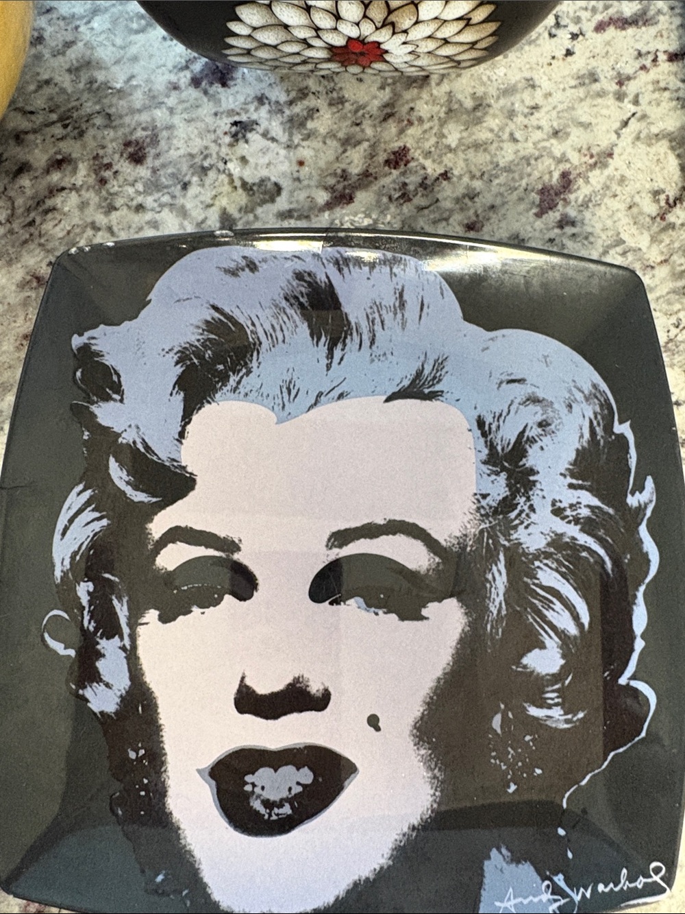 Crate and Barrel Pop Art Marilyn Monroe Decorative Plates- Black & grey 4 total